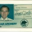 George H. Trotter - Bear Archery ID tag 1979